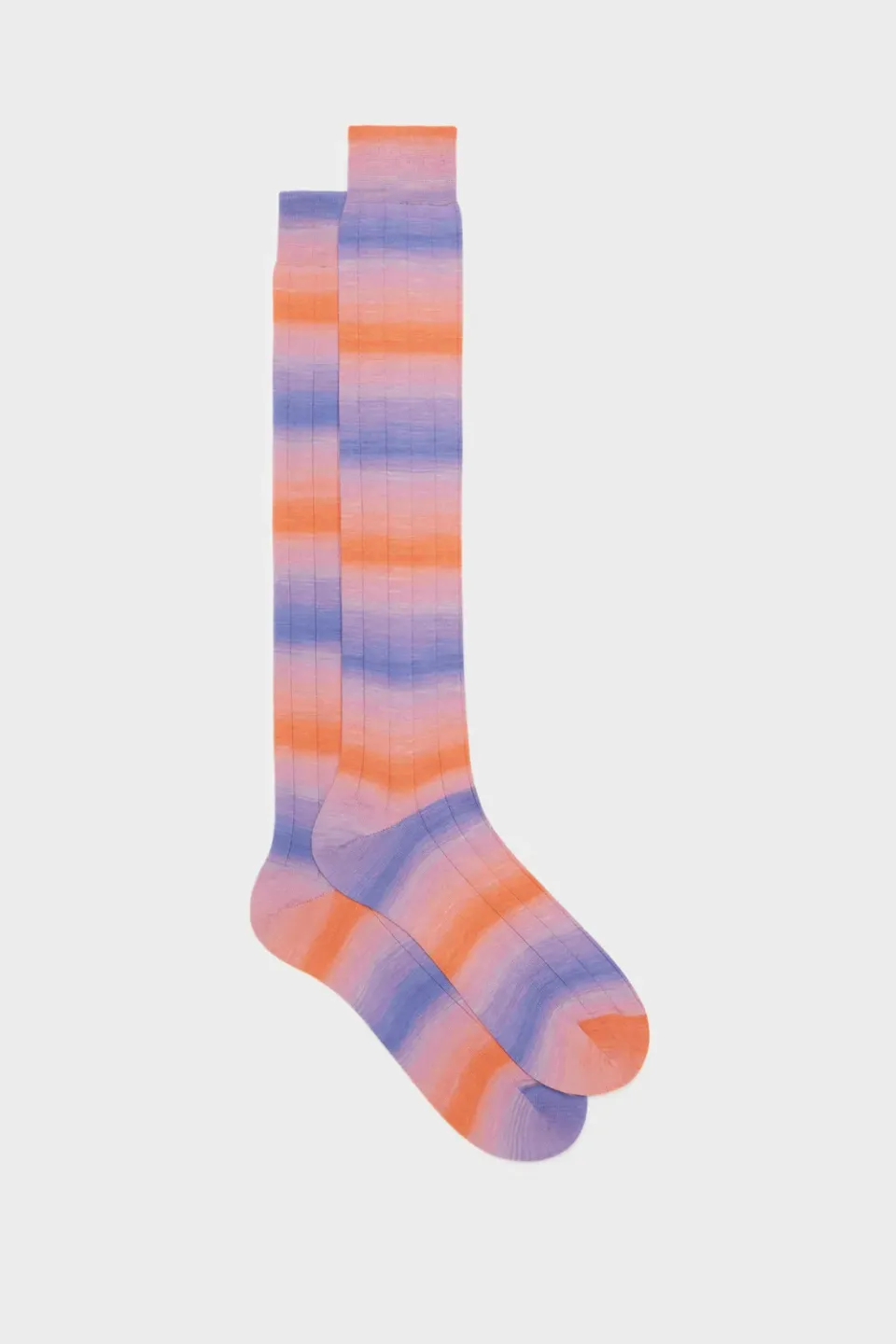 Bresciani Essentials Lux herre strømper orange-pink bomuld