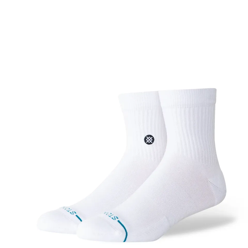 Stance Icon Quarter sokker hvid bomuld