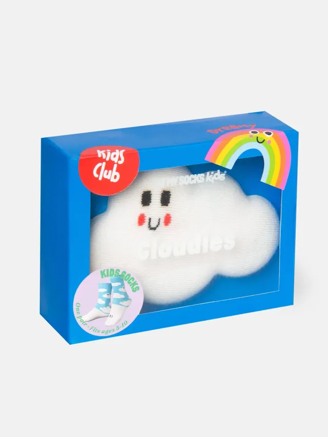 Eat My Socks Cloudies Kids børnestrømper sky bomuld