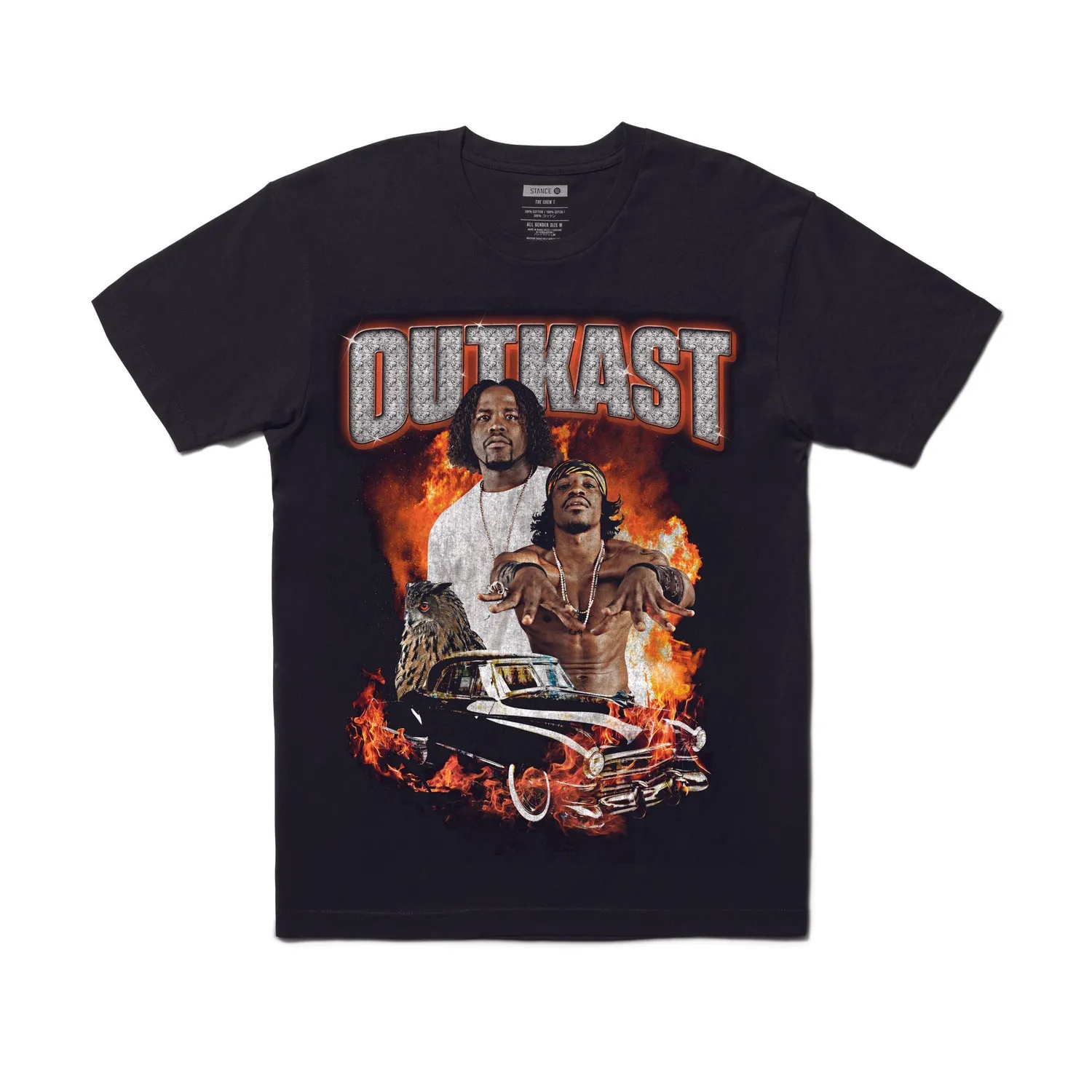 Stance Outkast T-shirt sort unisex bomuld