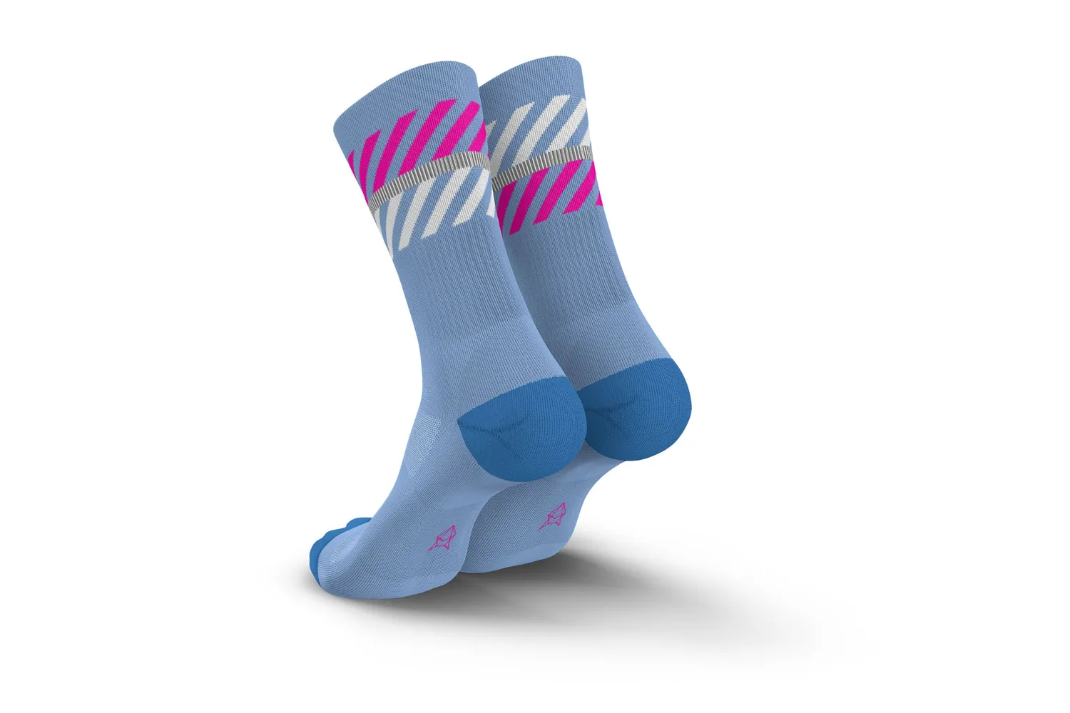 Incylence Merino Light Lanes vandresokker water pink