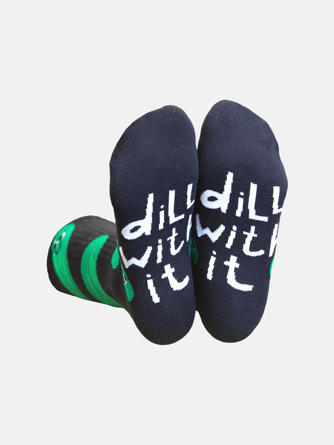 Eat My Socks Pickles Flat-Pack strømper bomuld