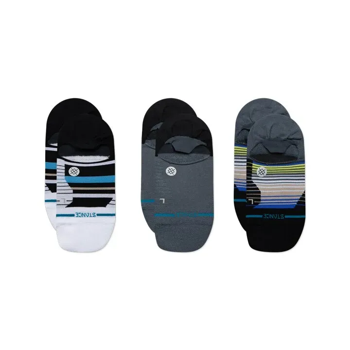 Stance Light no show sokker blå 3-pak åndbare