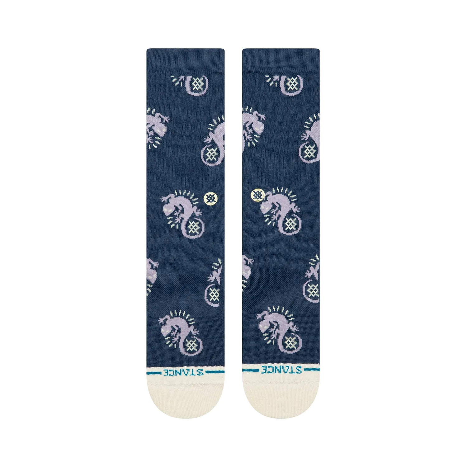 Stance Gecko crewsokker purple bomuld medium polstring