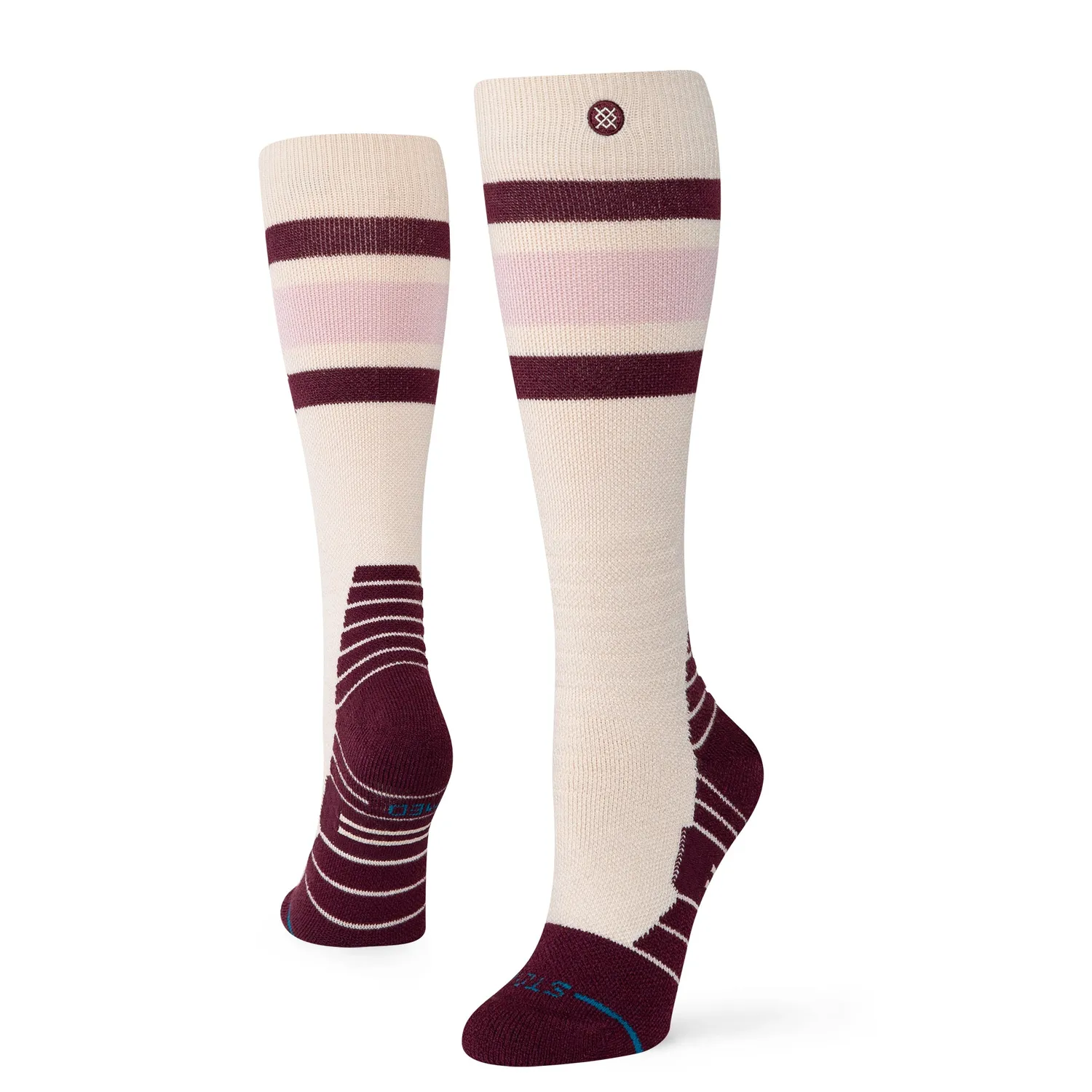 Stance Boyd Mid Wool snestrømper Oatmeal uld