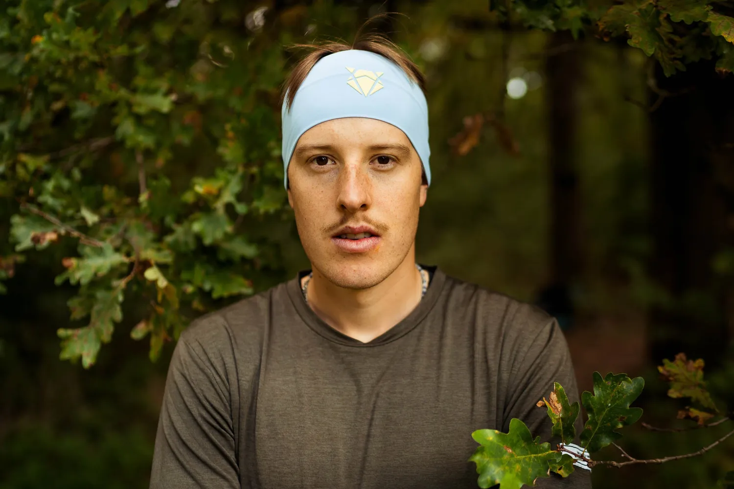 Incylence Headband V1 Sky Blue Yellow pandebånd bredt