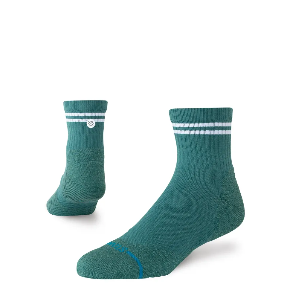 Stance Lined Up Mid Quarter golfsokker teal medium