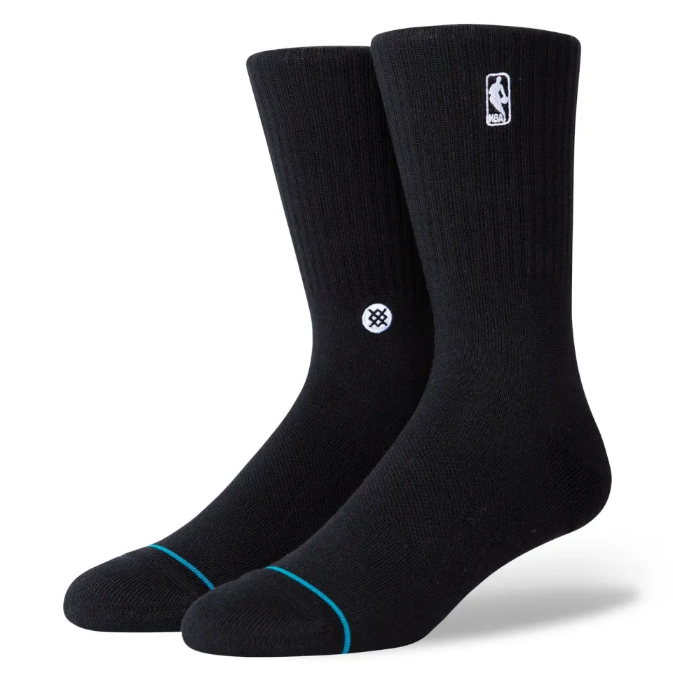 Stance Logoman Crew strømper sort – medium polstring