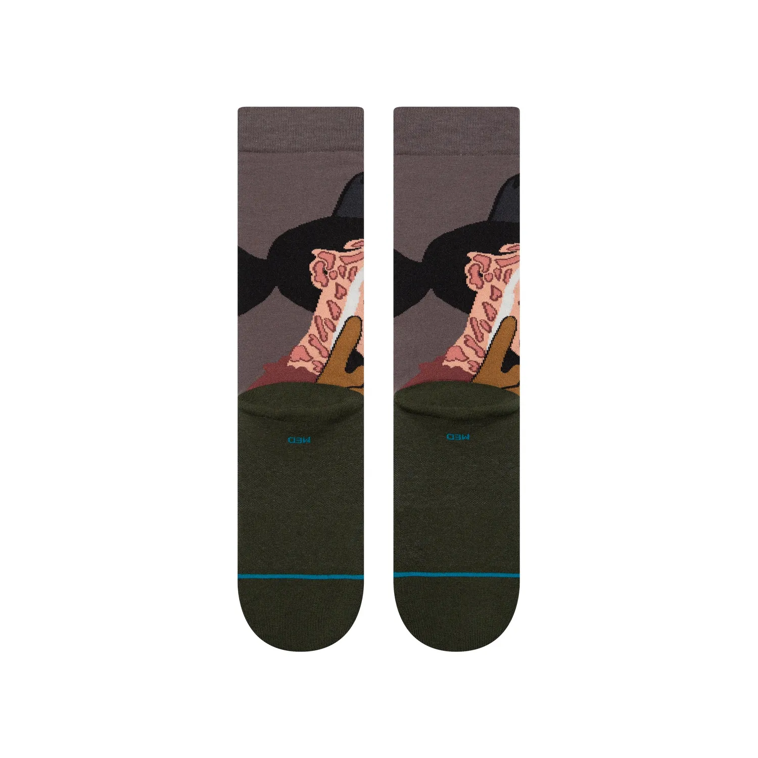 Stance Freddy Crew sokker sort halloween
