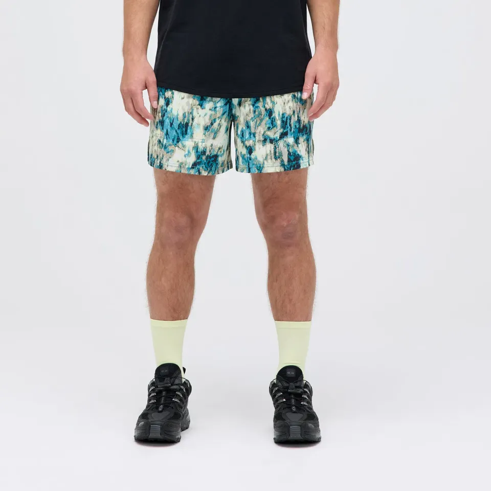 Stance Strike Run Short løbeshorts Teal Camo 5 tommer