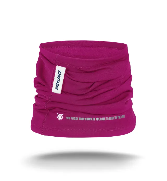 Incylence Neck Tube V1 halsrør magenta hvid vindtæt