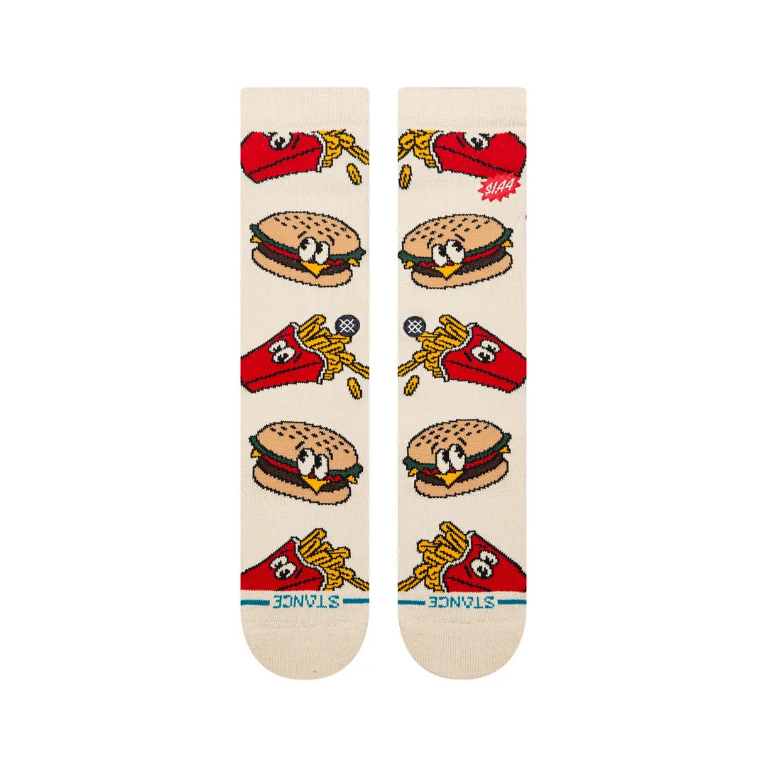 Stance Combo Meal Crew strømper tan – medium polstring