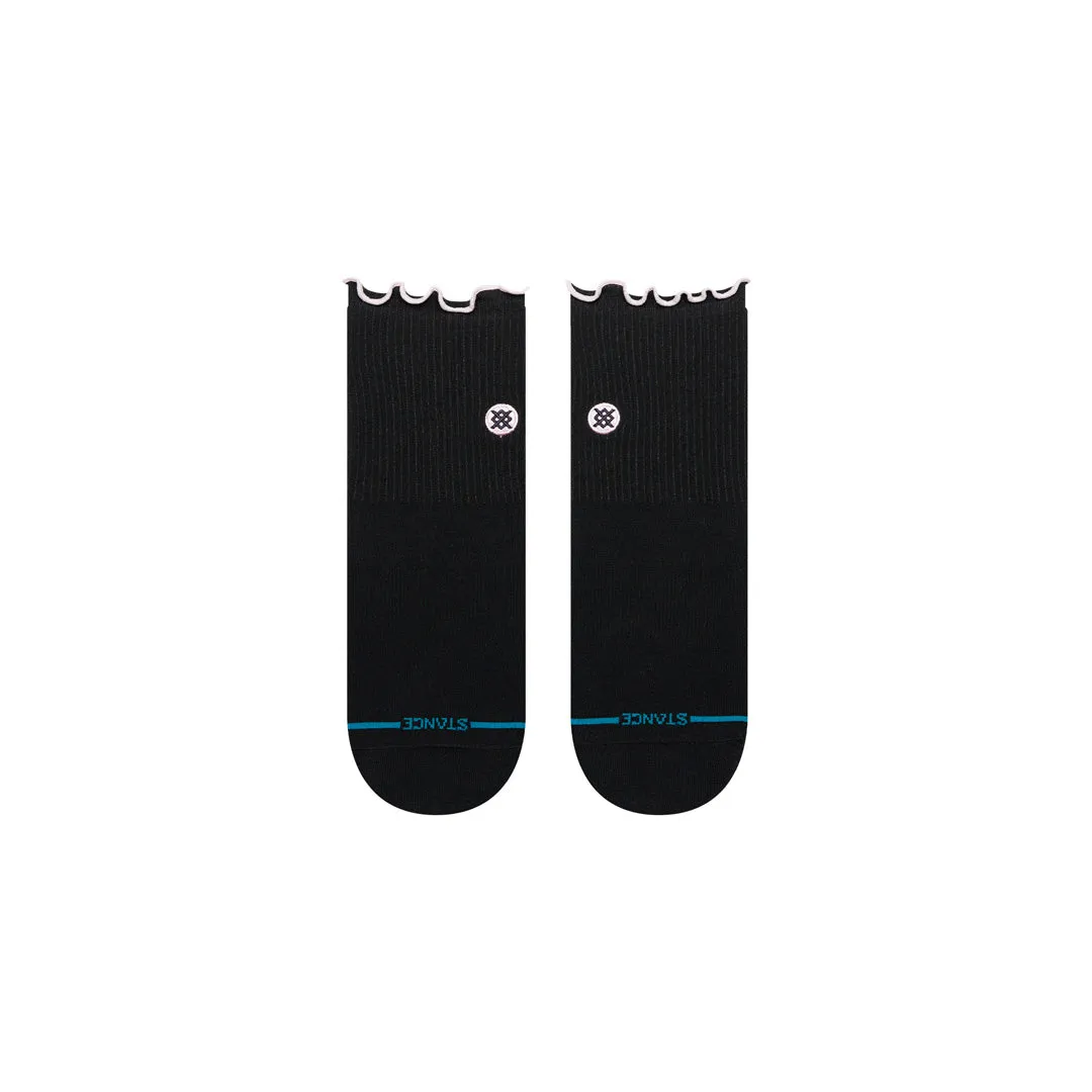 Stance Pop Ruffle Icon quarterstrømper sorte