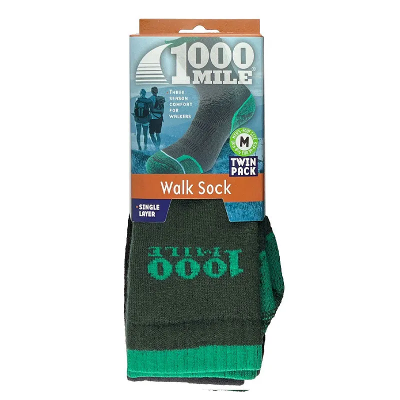 1000 Mile Walking 2275 vandresokker 2-pak polstret