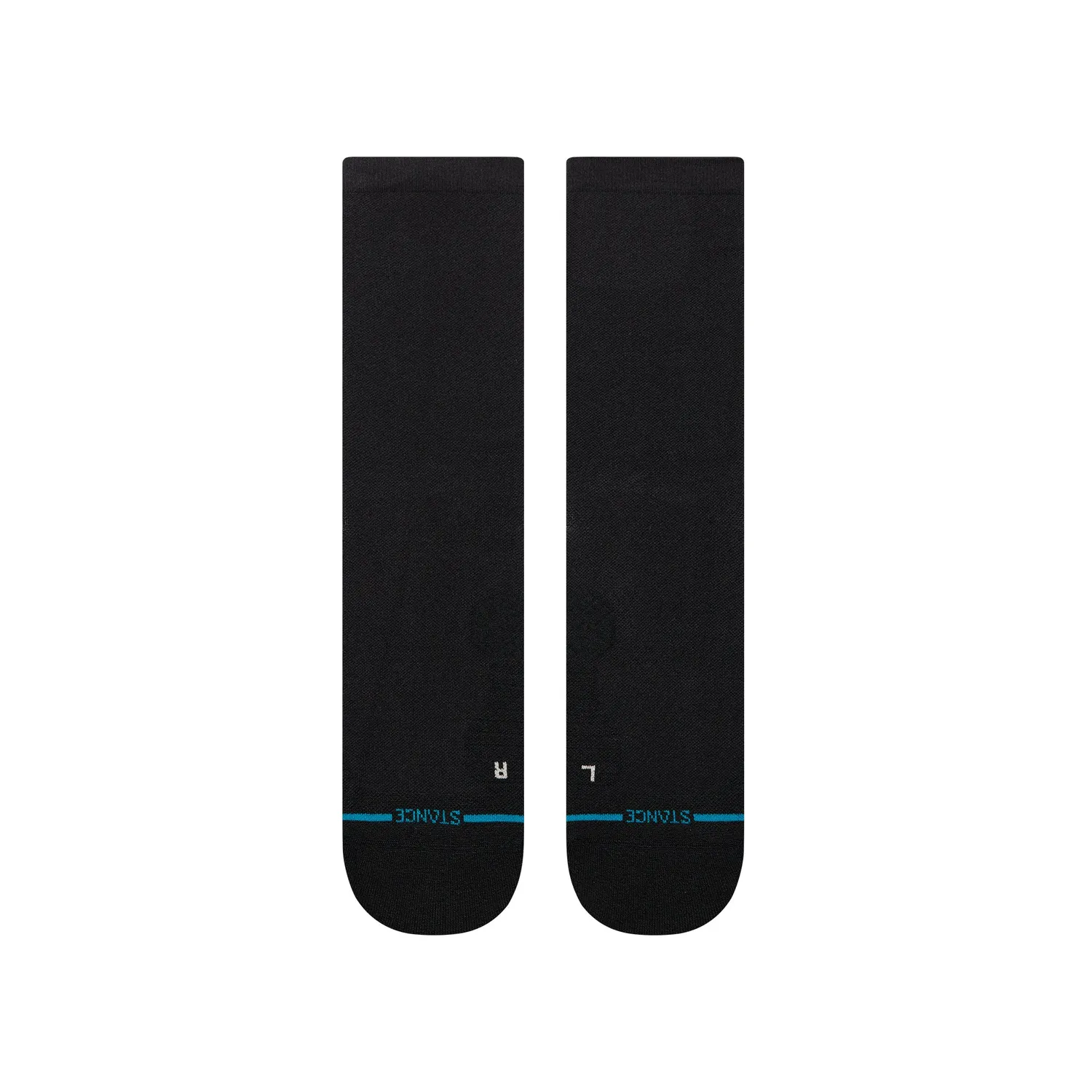 Stance Solid Light crewstrømper sort åndbar