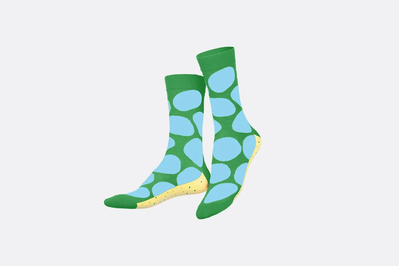 Eat My Socks Salty Chips Green strømper sjove