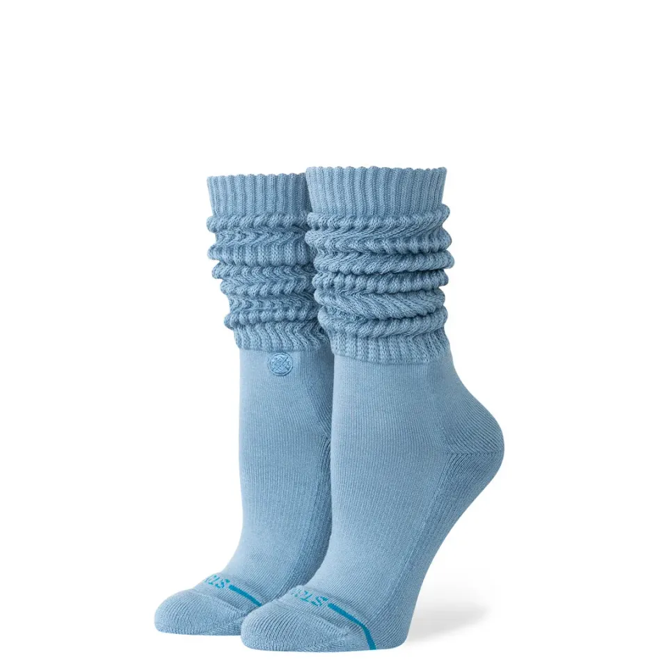 Stance Icon Slouch damestrømper windward blue bomuld