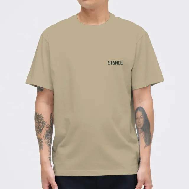 Stance Mountain t-shirt khaki 100% bomuld
