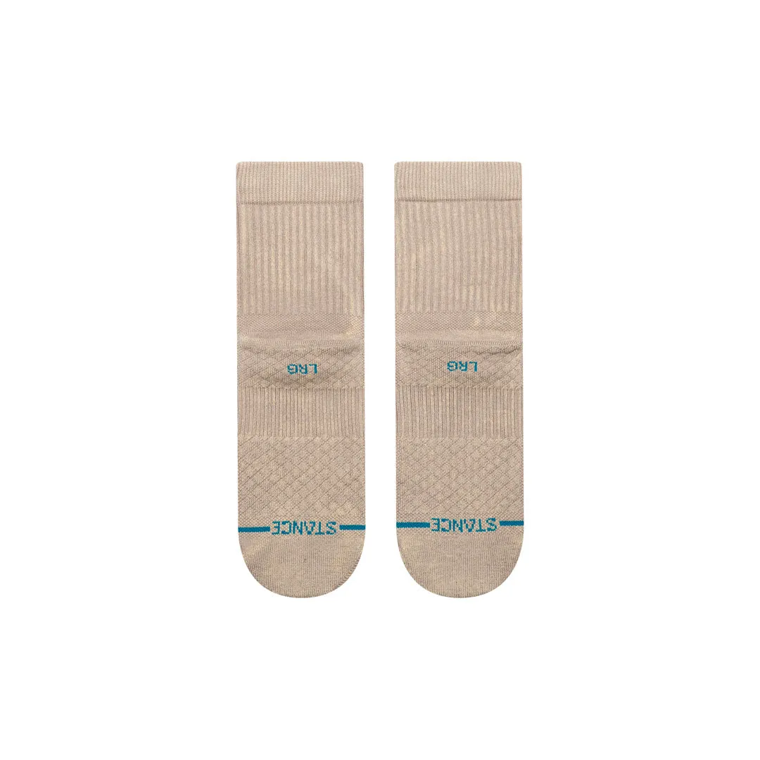 Stance Signature Wash Quarter ankelsokker String Grey kæmmet bomuld