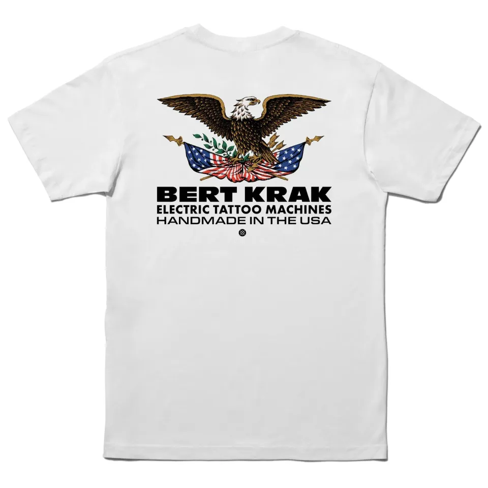 Stance Bert Krak Handmade t-shirt hvid bomuld