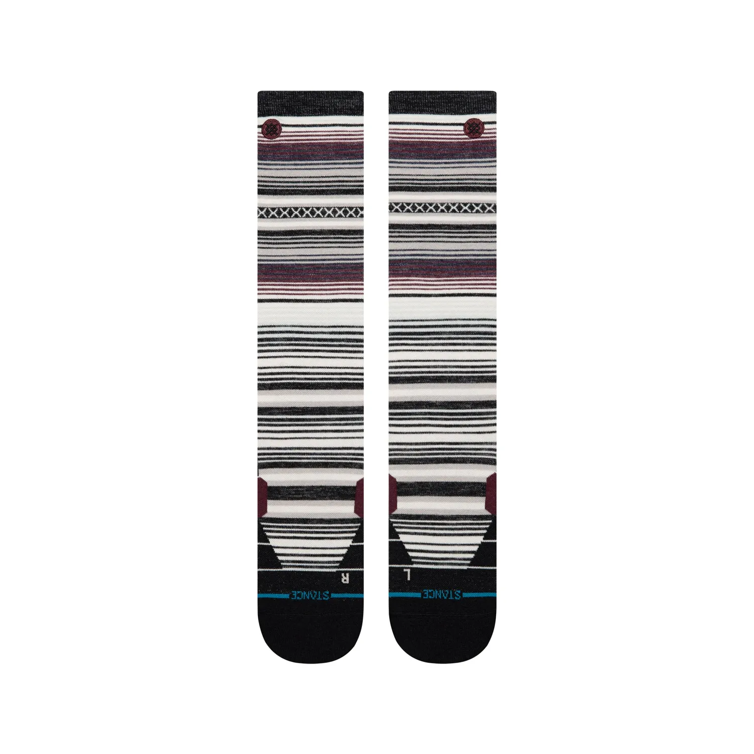 Stance Curren Wool skistrømper sort ultralet