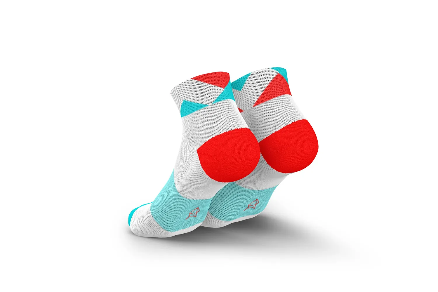 Incylence Running Peaks Short løbestrømper cyan inferno – let