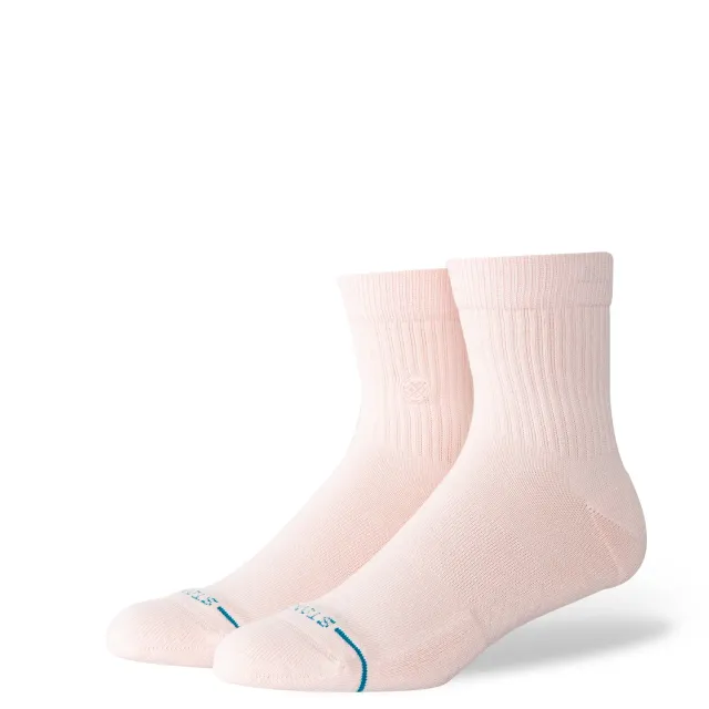 Stance Icon Quarter strømper pink – kort skaft