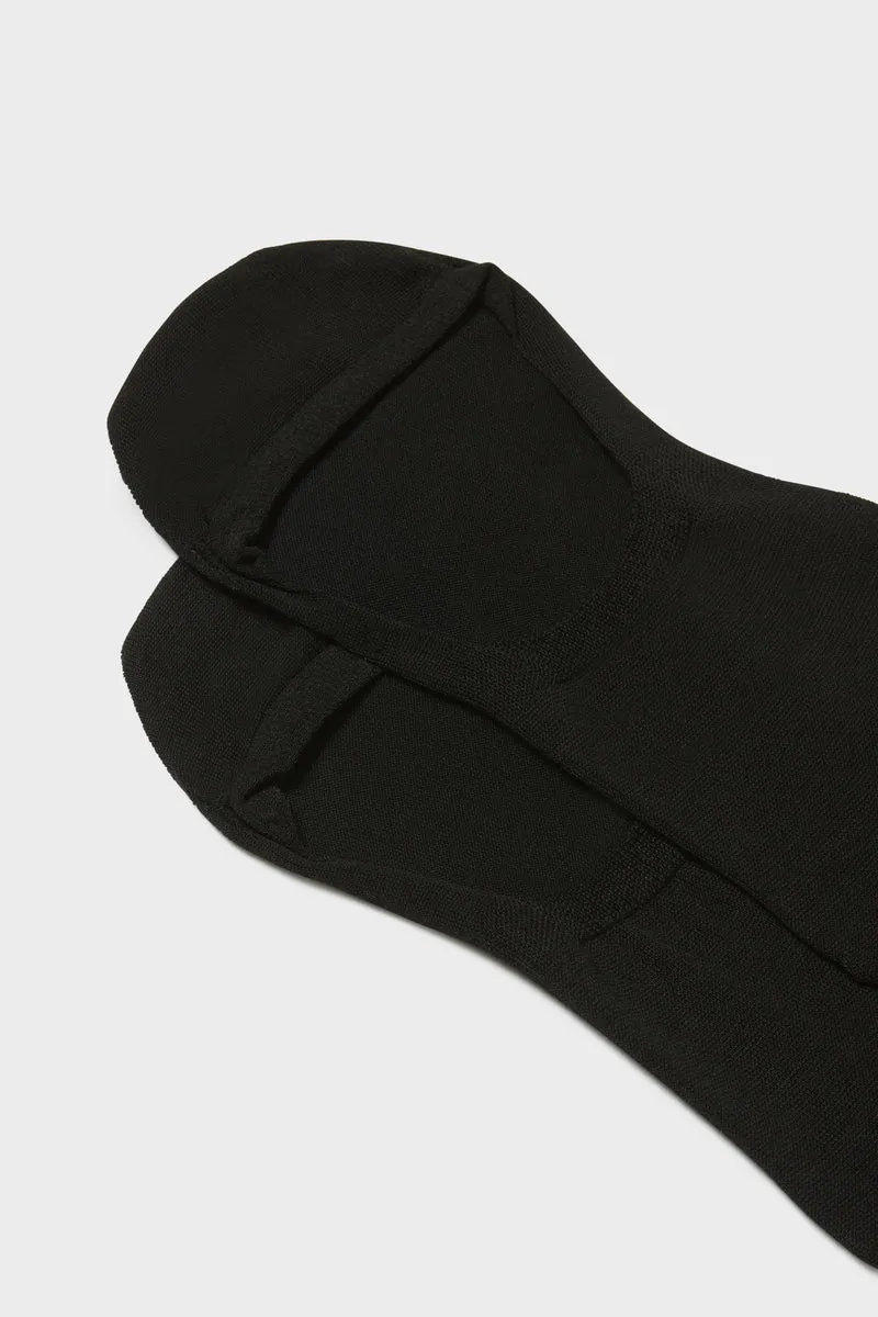 Bresciani Tania usynlige sokker sort bomuld