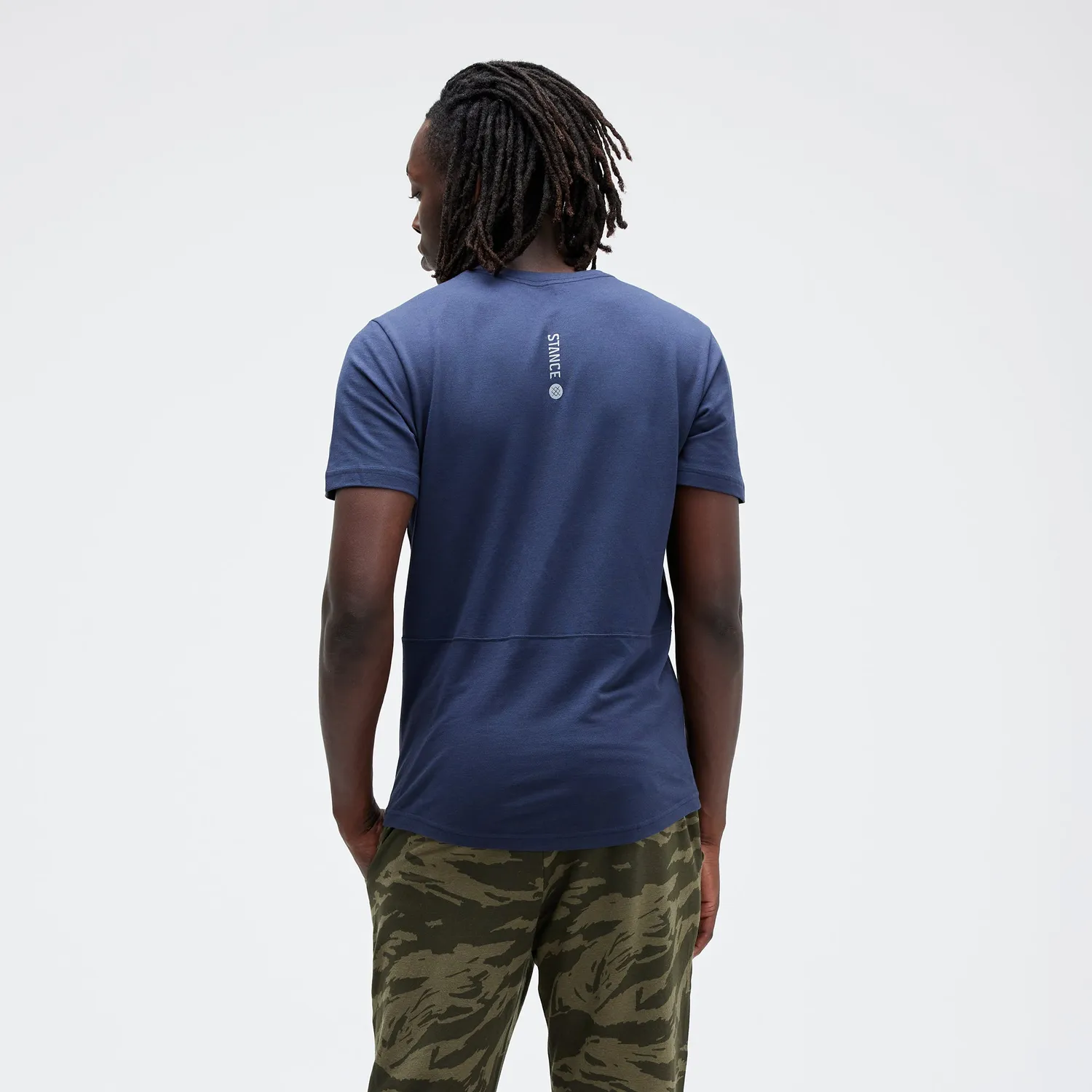 Stance Fragment T-shirt mørkenavy åndbar