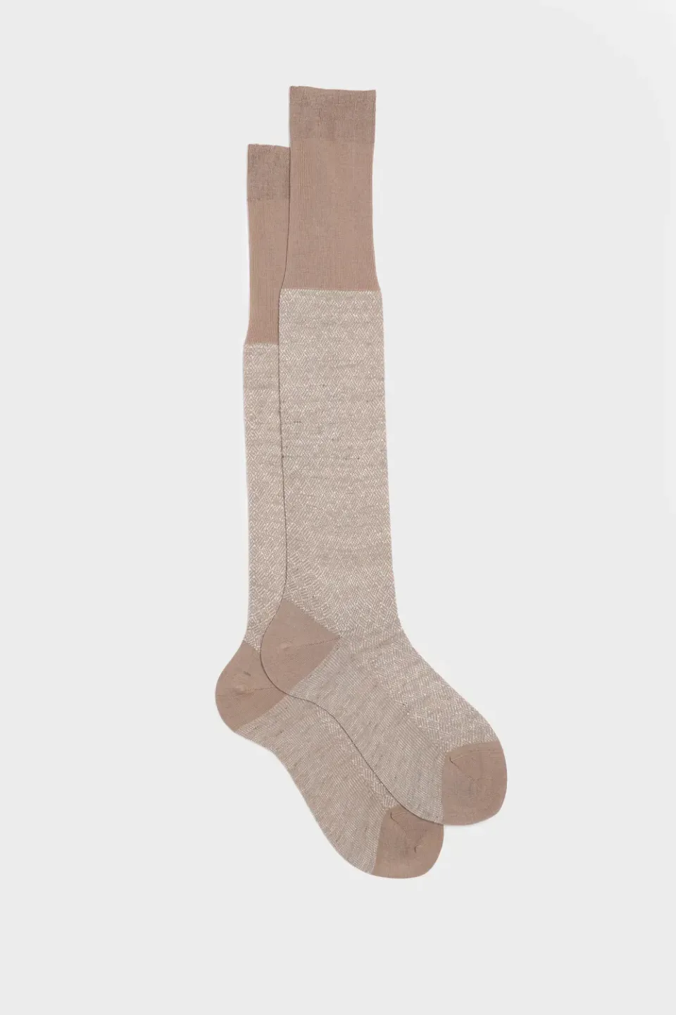 Bresciani Essentials Mattia her annonce strømper clay-ivory hør