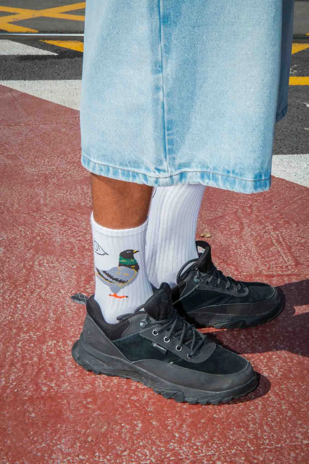 Eat My Socks Pigeon Flat-Pack strømper Too Coo For You bomuld