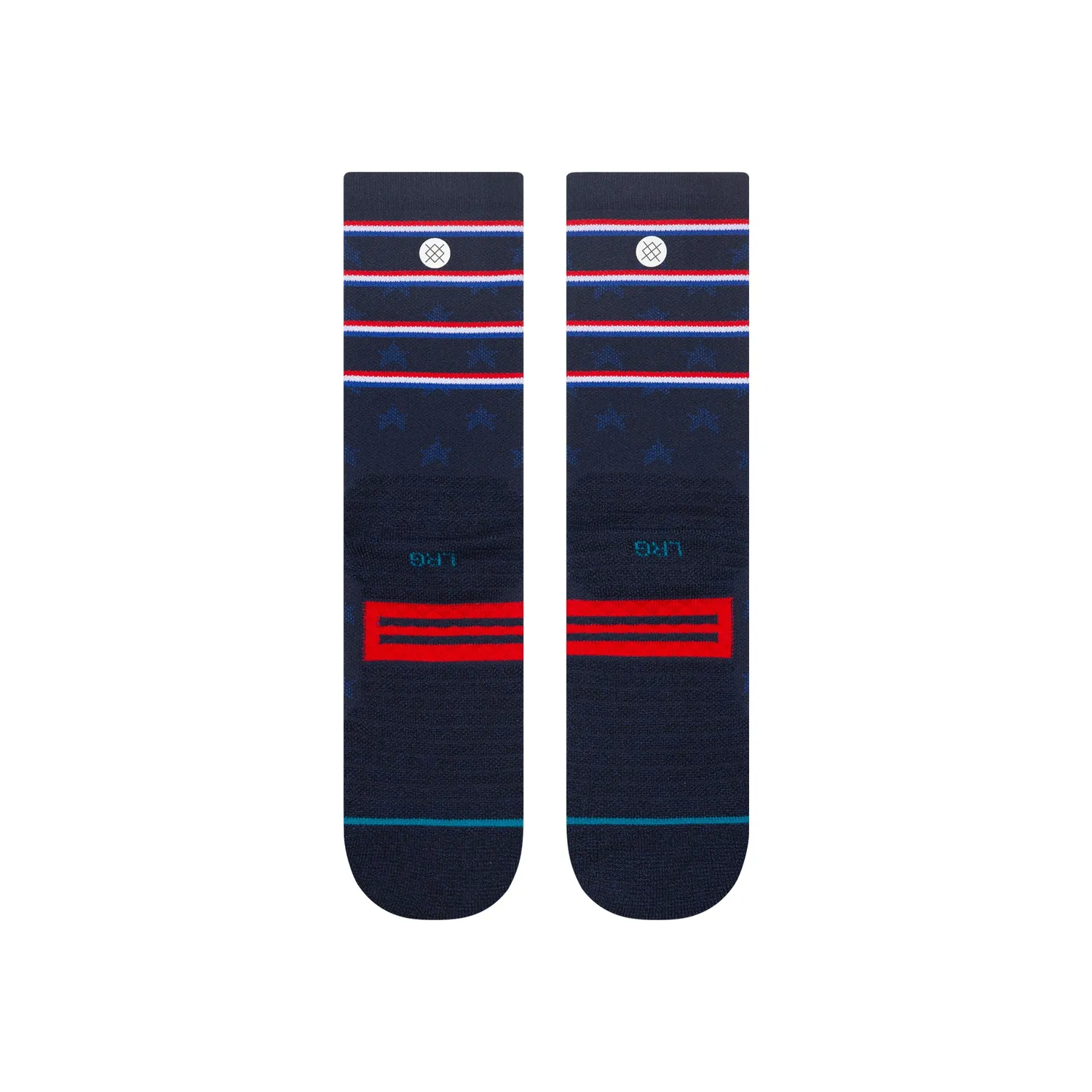 Stance Independence Crew sokker navy – performance