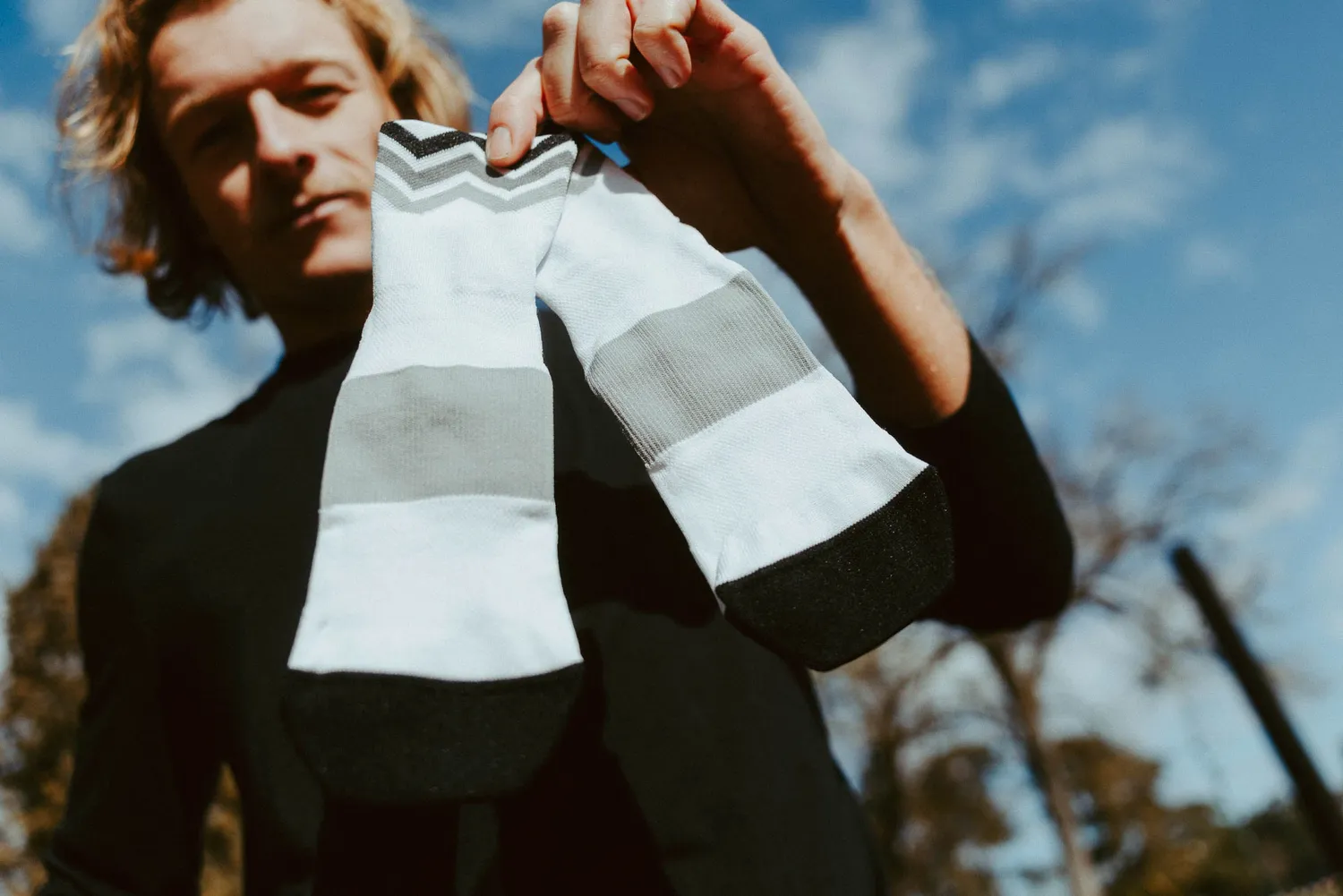 Incylence Ultralight Waves Short løbestrømper hvid åndbar