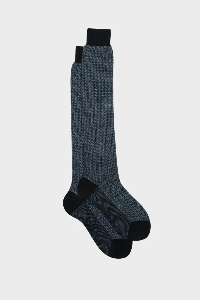 Bresciani Essentials Attilio her restrømper blue-jeans hør