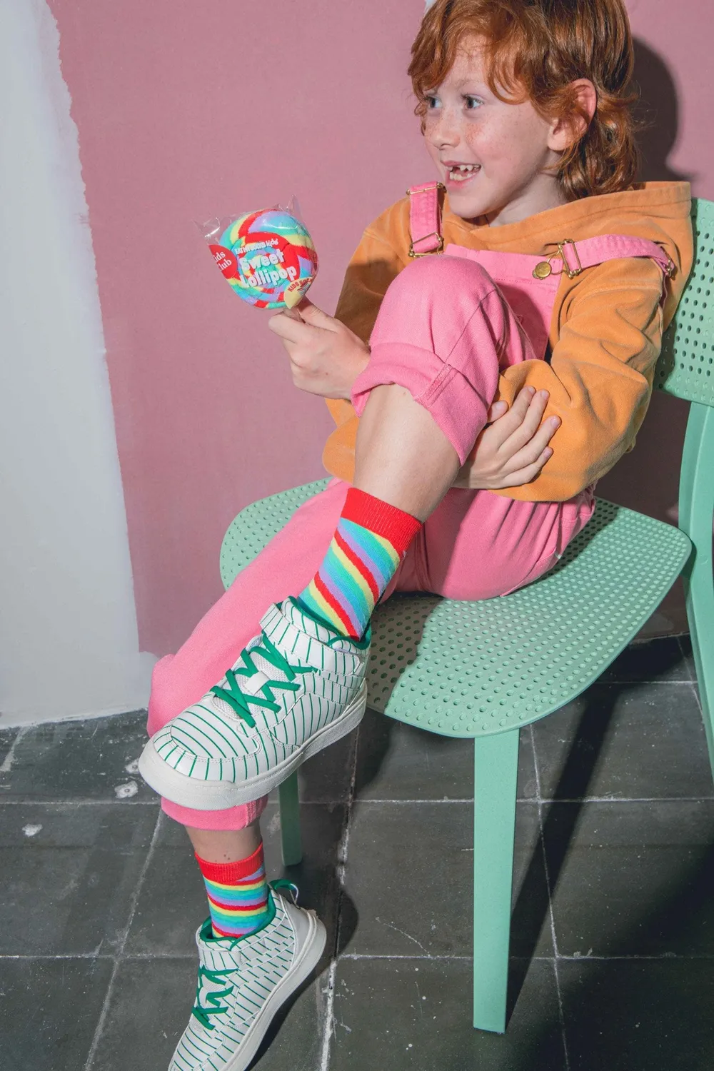 Eat My Socks Sweet Lollipop børnesokker slikkepind