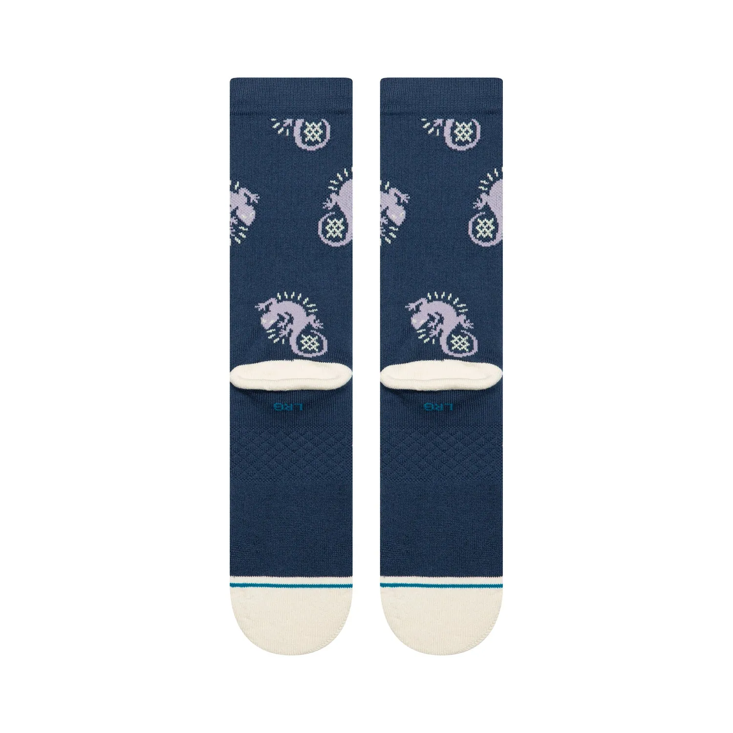 Stance Gecko crewsokker purple bomuld medium polstring