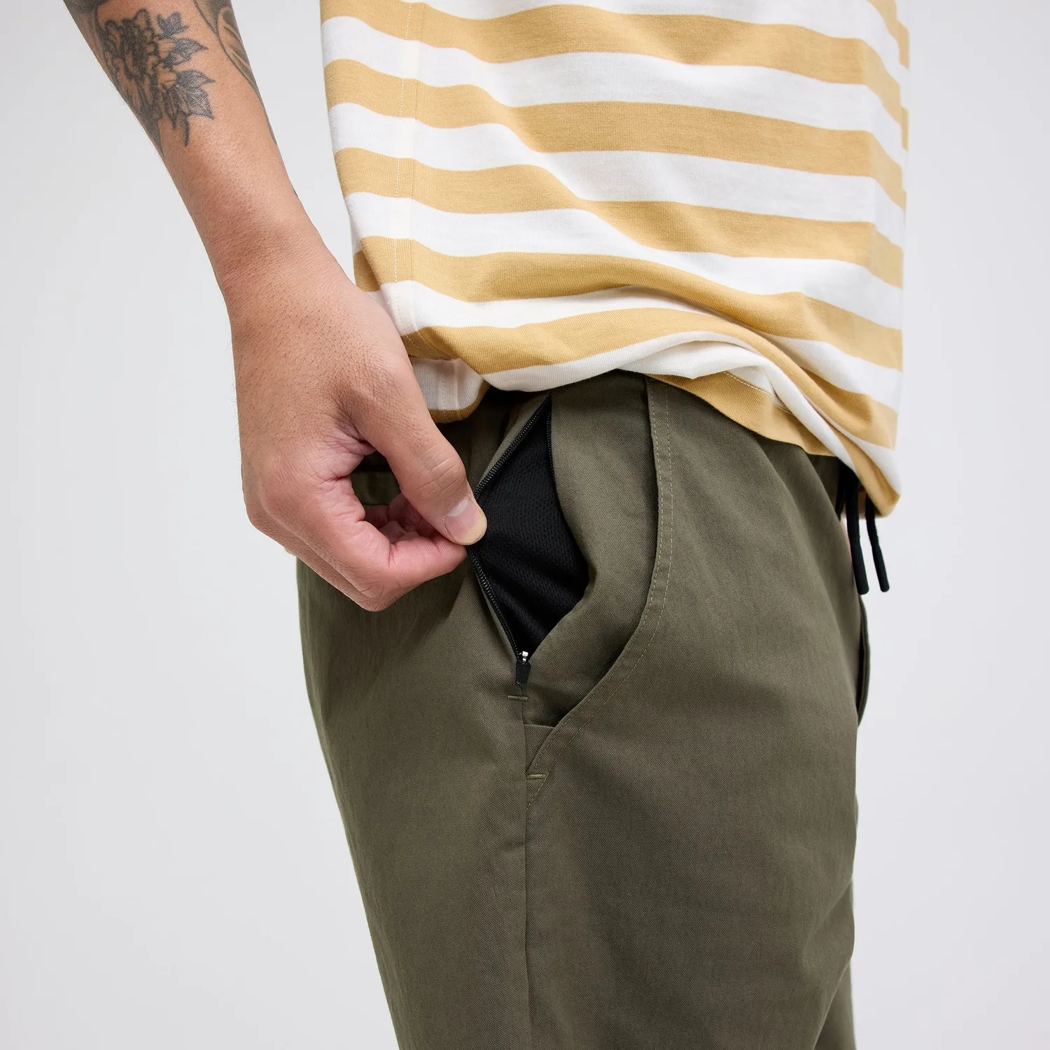 Stance Compound Chino shorts oliven – strækbar pasform