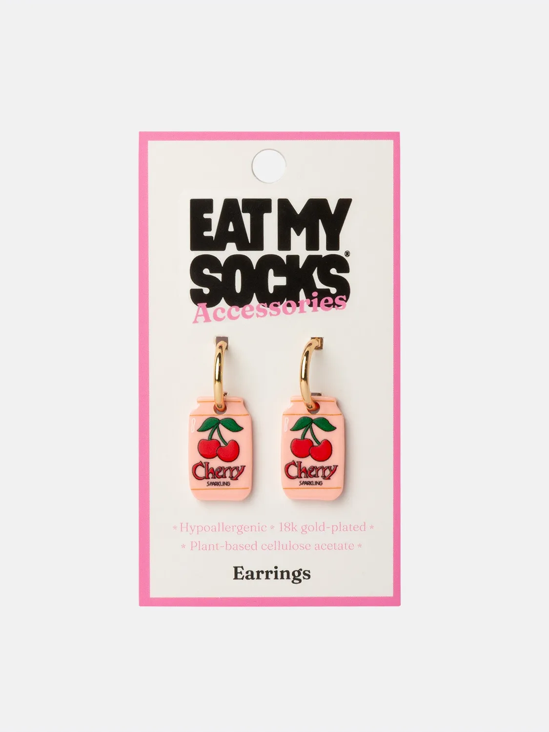 Eat My Socks Cherry Soda øreringe kirsebær