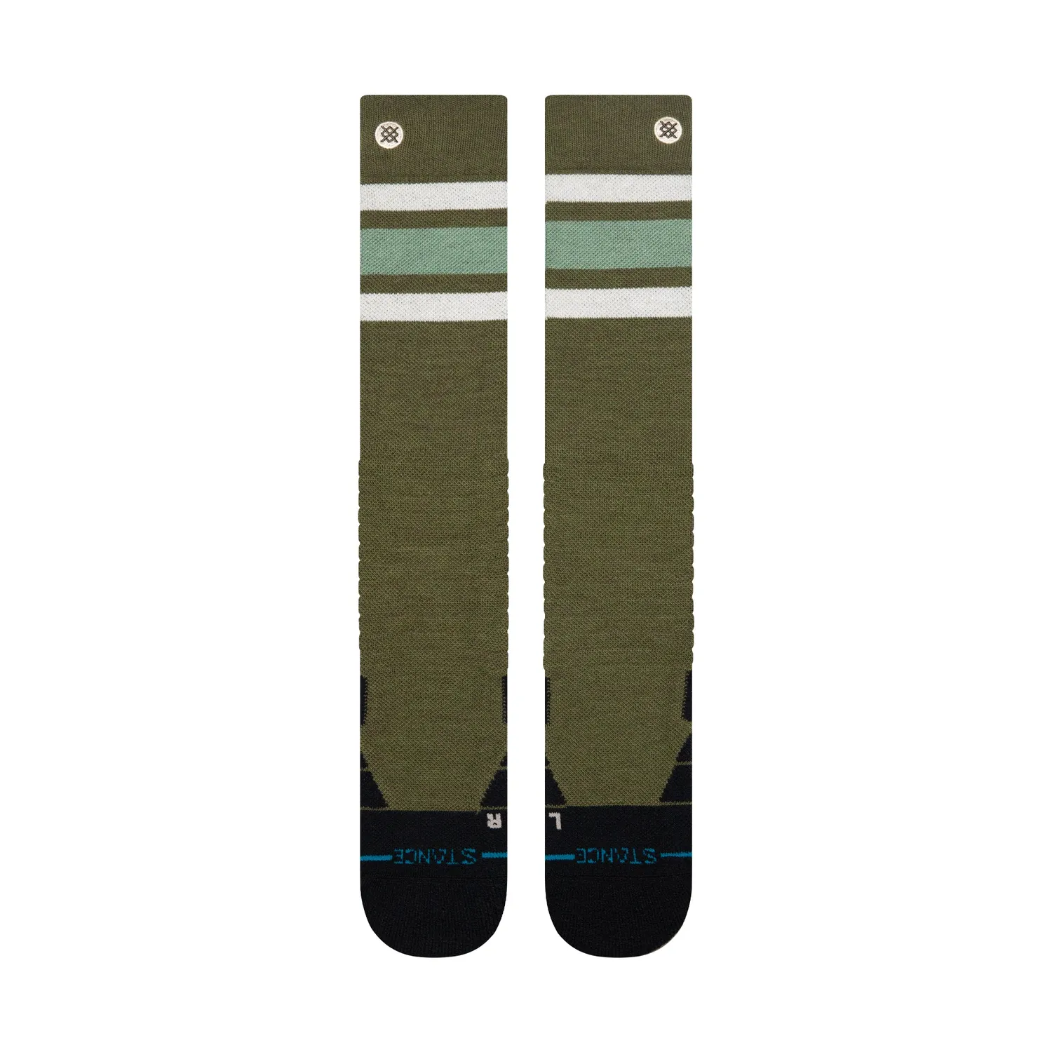 Stance Boyd Mid Wool skistrømper oliven – knæhøj uld
