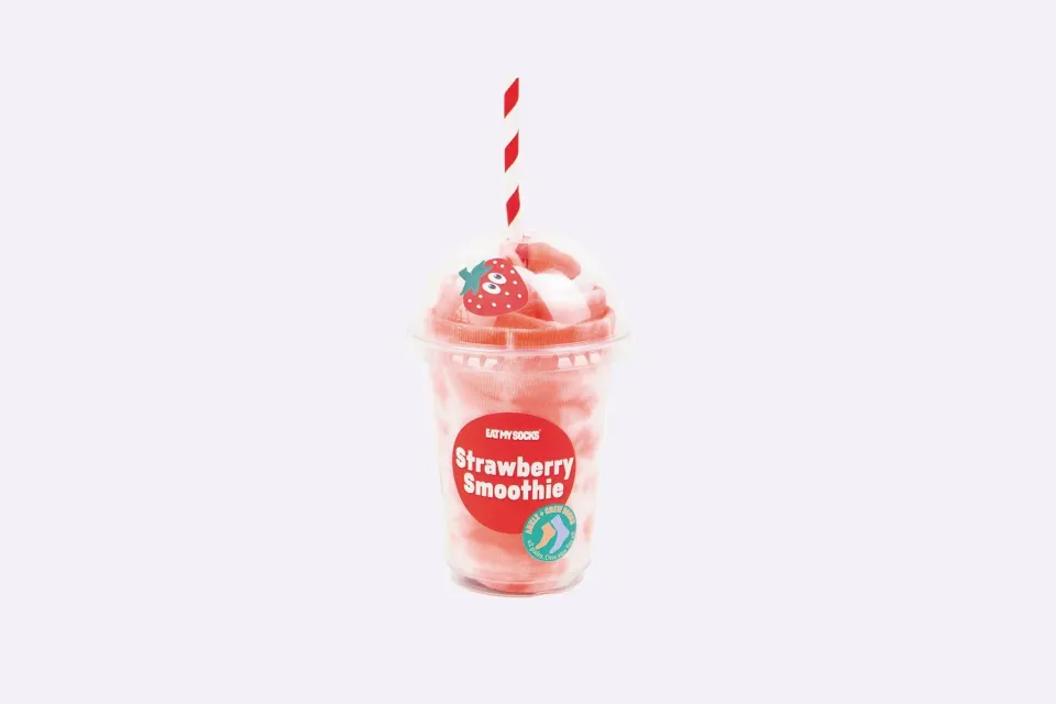 Eat My Socks Strawberry Smoothie sokker 2 par