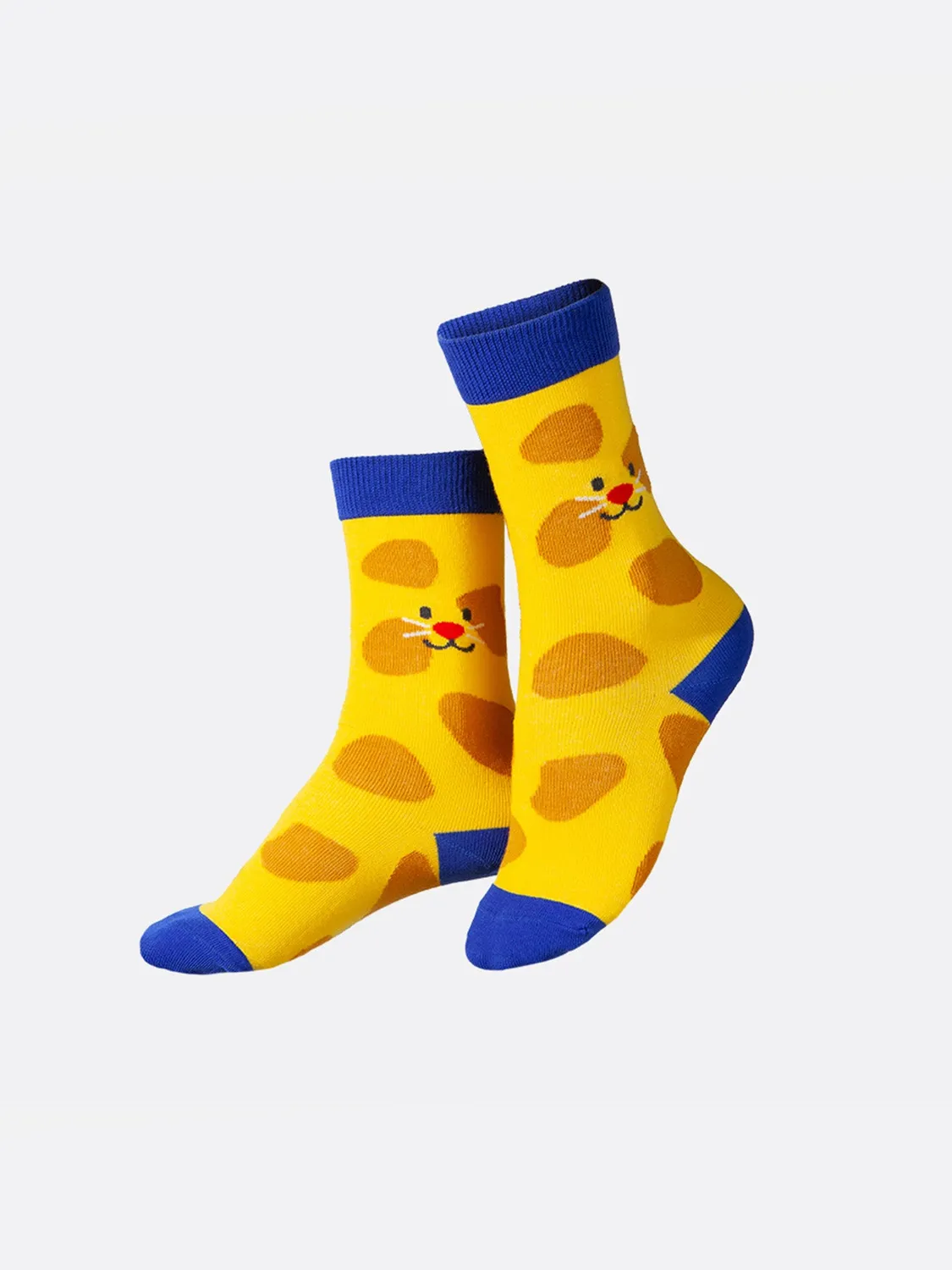 Eat My Socks Smiley Cat børnesokker blød bomuld
