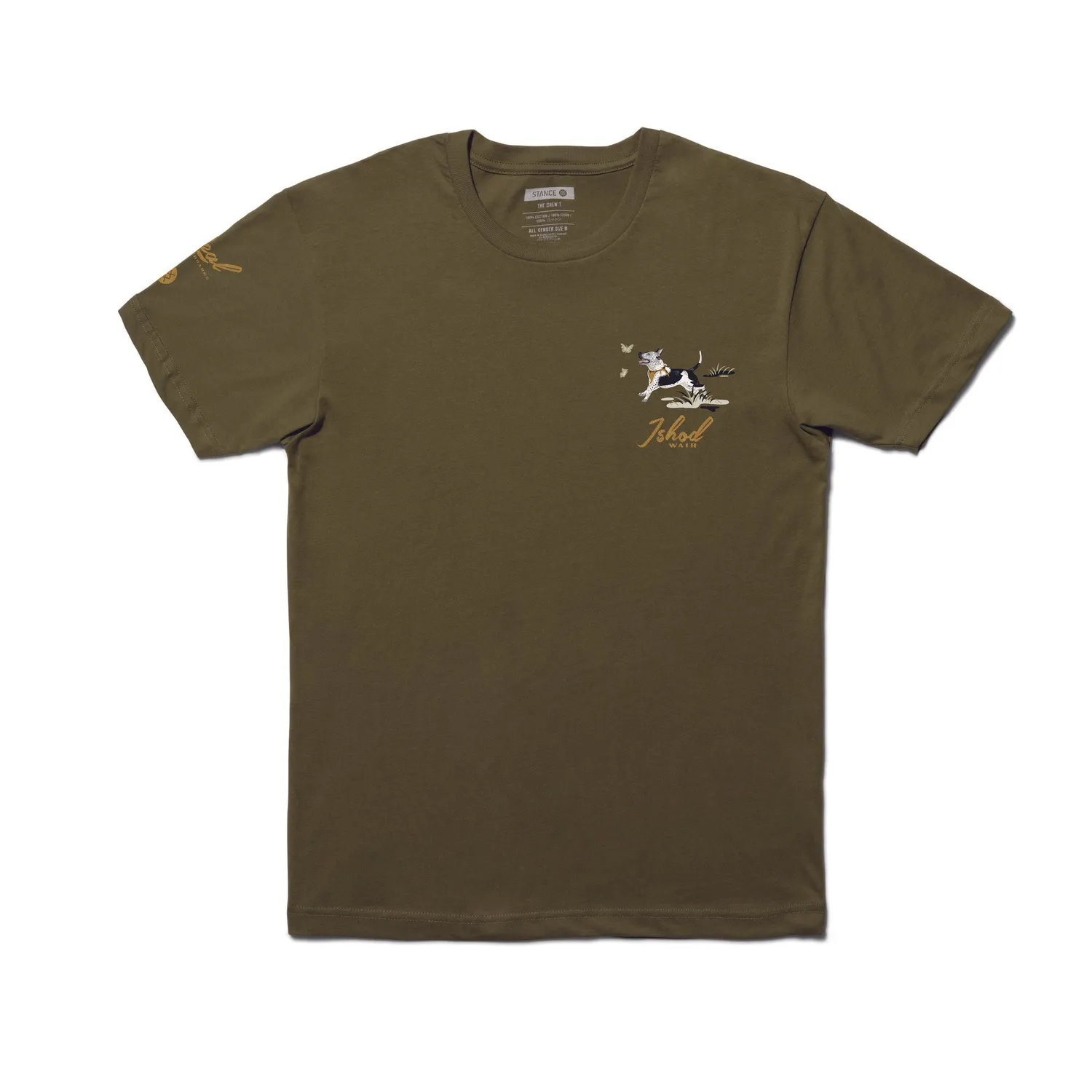 Stance Ishod T-shirt military green skate