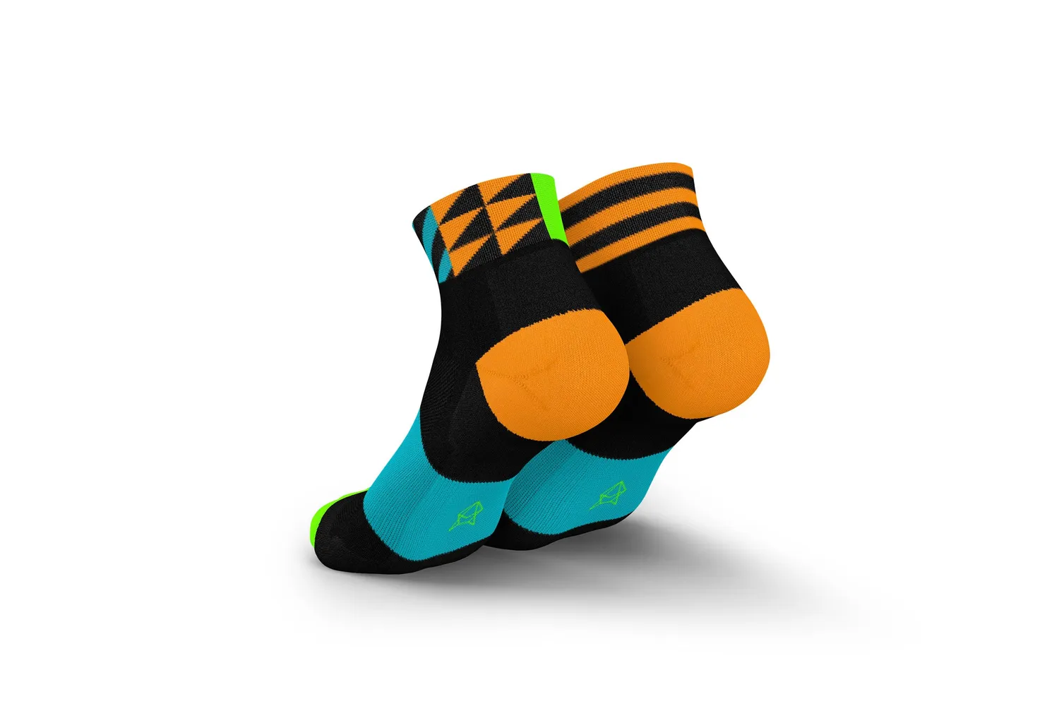 Incylence Ultralight Elements Short løbestrømper sort cyan