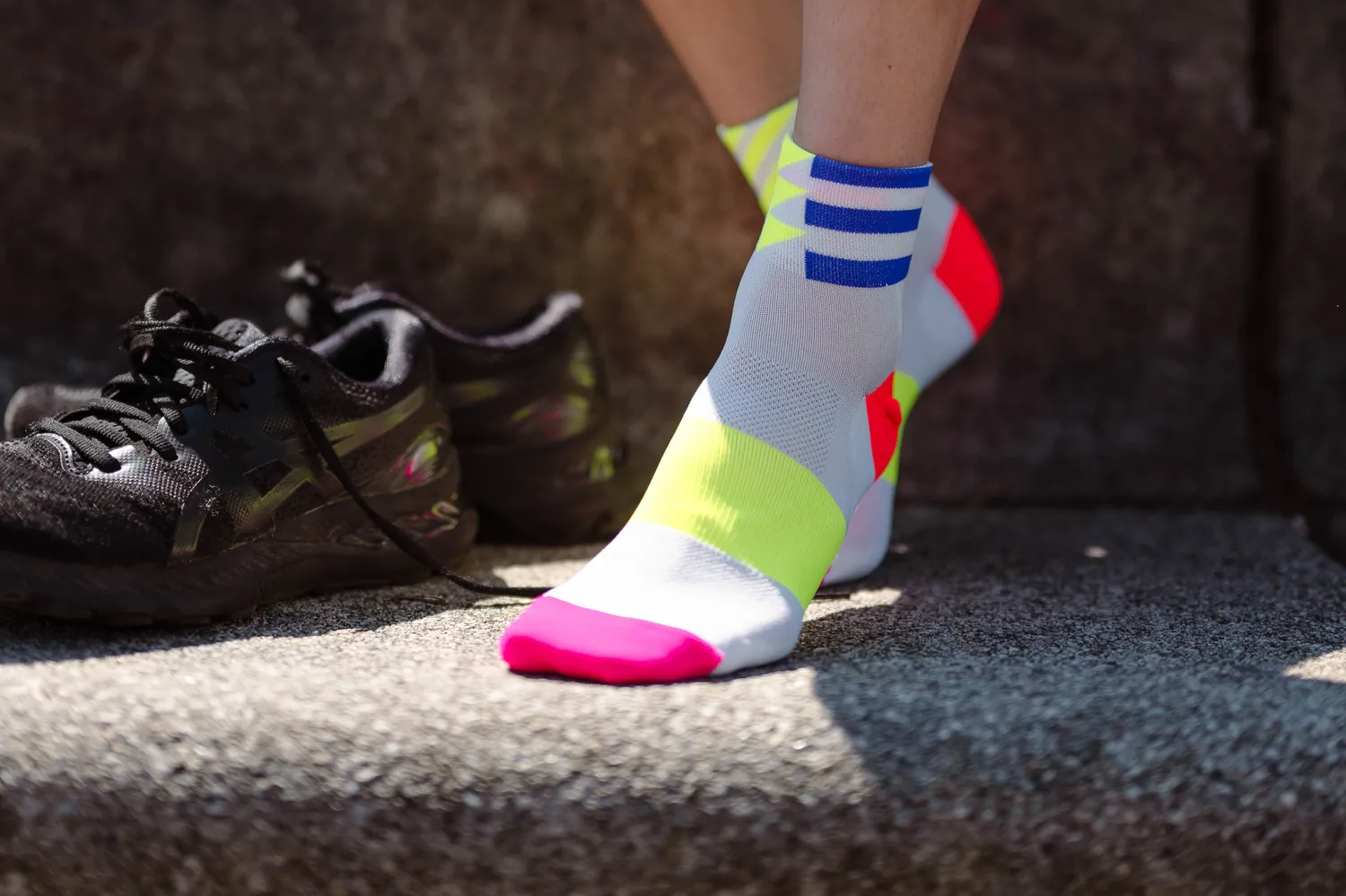 Incylence Ultralight Elements løbestrømper white pink