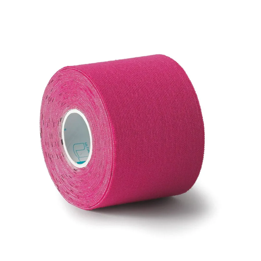 1000 Mile kinesiologitape sort 5 m elastisk