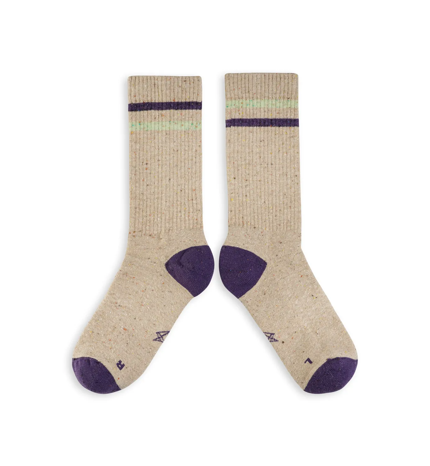 Incylence Lifestyle One hverdagssokker beige purple bløde