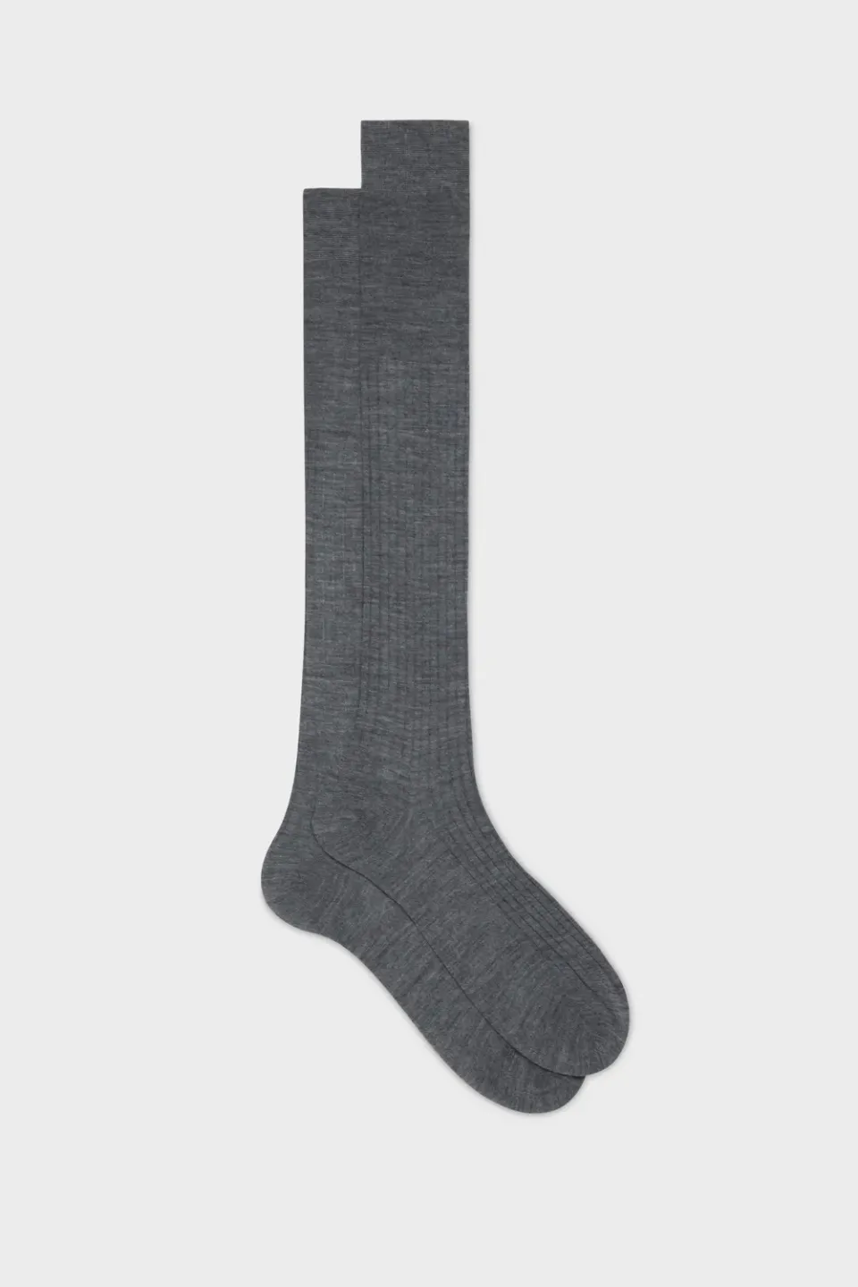 Bresciani Essentials Ascanio sokker medium grey uld 1 par