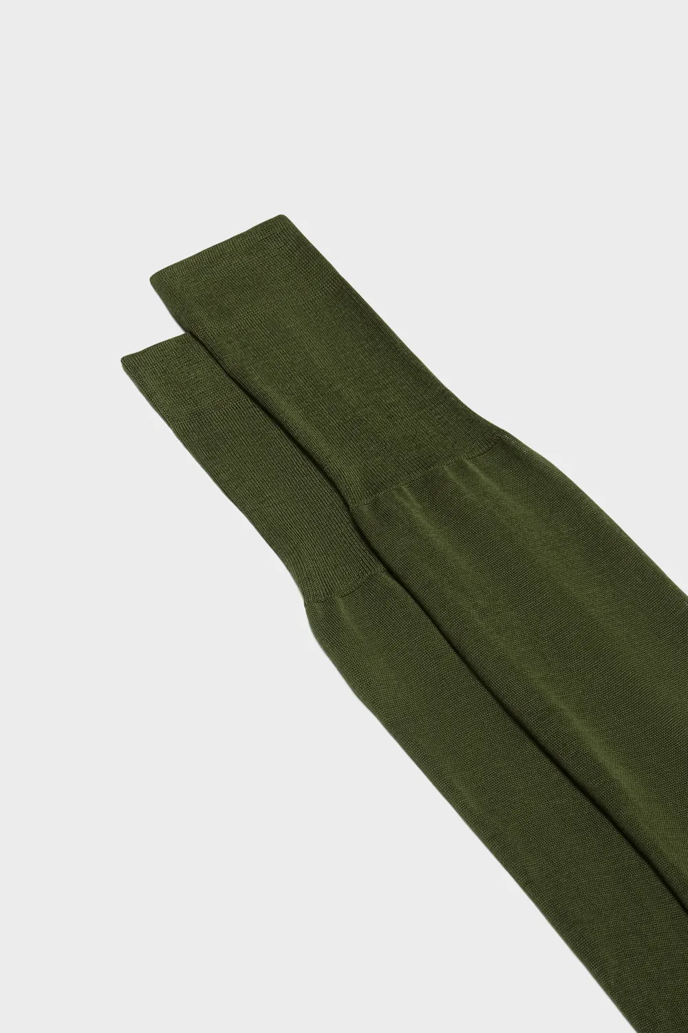 Bresciani Essentials Lorenzo herresokker oliven ensfarvet