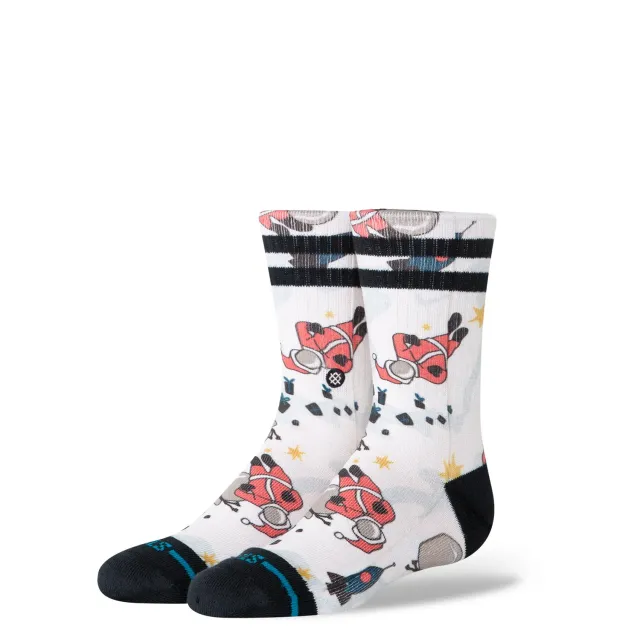Stance Space Claus crew børnestrømper canvas – jul
