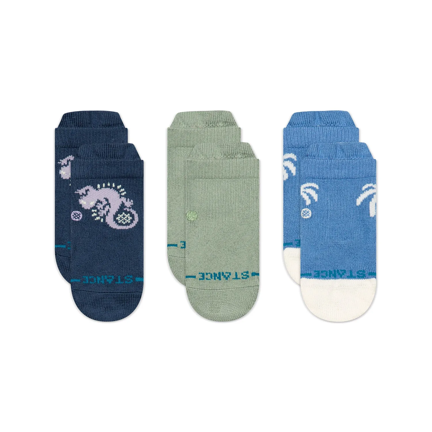 Stance Gecko Baby Toddler sokker multi 3-pak bomuld